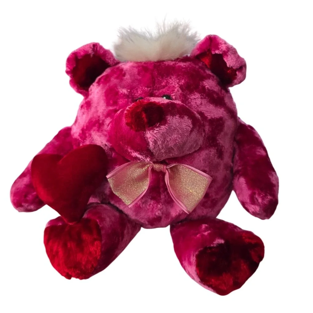 Dan Dee‎ Pink Round Teddy Bear Plush 12